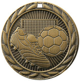 2" FE Series Iron Soccer Award Medals on 7/8" Neck Ribbons | 19 STYLES