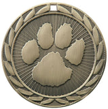 2" FE Series Iron Paw Print Award Medals on 7/8" Neck Ribbons | 19 STYLES