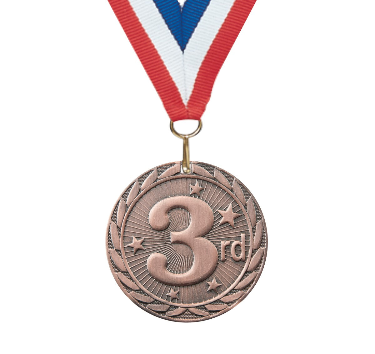 Hodges Award Medals 9-Pack - 1st 2nd 3rd Place Gold Silver Bronze Medals With Red White Blue Ribbons