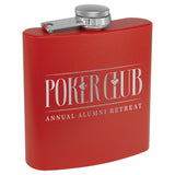 Powder Coated Stainless Steel 6 oz. Flask | 13 COLORS