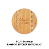 All Natural Bamboo with Butcher Block Inlay Cutting Boards | 6 SIZES