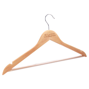 Customizable Solid Maple Clothes Hangers