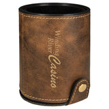 Customizable Leatherette Dice Cup Sets | 7 COLORS