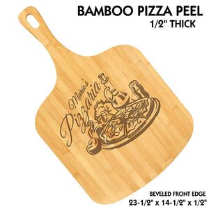 Customizable All Natural Bamboo Pizza Peel