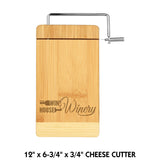 All Natural Two-Tone Bamboo Cutting Boards and Cheese Cutter | 3 SIZES