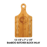 All Natural Bamboo with Butcher Block Inlay Cutting Boards | 6 SIZES