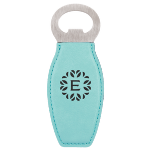 Leatherette Bottle-Shaped Bottle Openers | 11 Colors Available