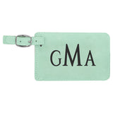 Customizable Leatherette Luggage Tags | 11 COLORS