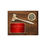 LA Trophies - Gavel Plaques for Recognition and Service 8x10, 9x12 | 5 PLATE COLORS