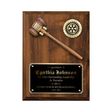 LA Trophies - Gavel Plaques for Recognition and Service 9x12