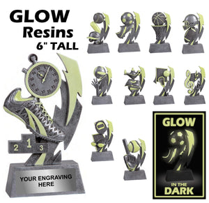 GLOW in the Dark Series Sport Activity Resin Awards | 11 STYLES