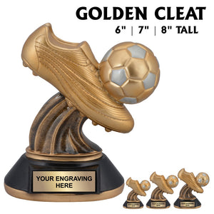 Super Soccer Series Golden Cleat Resin Award | 3 SIZES