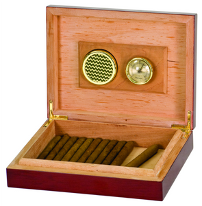 Cigar humidor hygrometer and humidifier man men guy him gift present retirement corporate business businessman classy rosewood piano finish gift box engrave engraving custom customize groom groomsman groomsmen wedding party personalize personalized