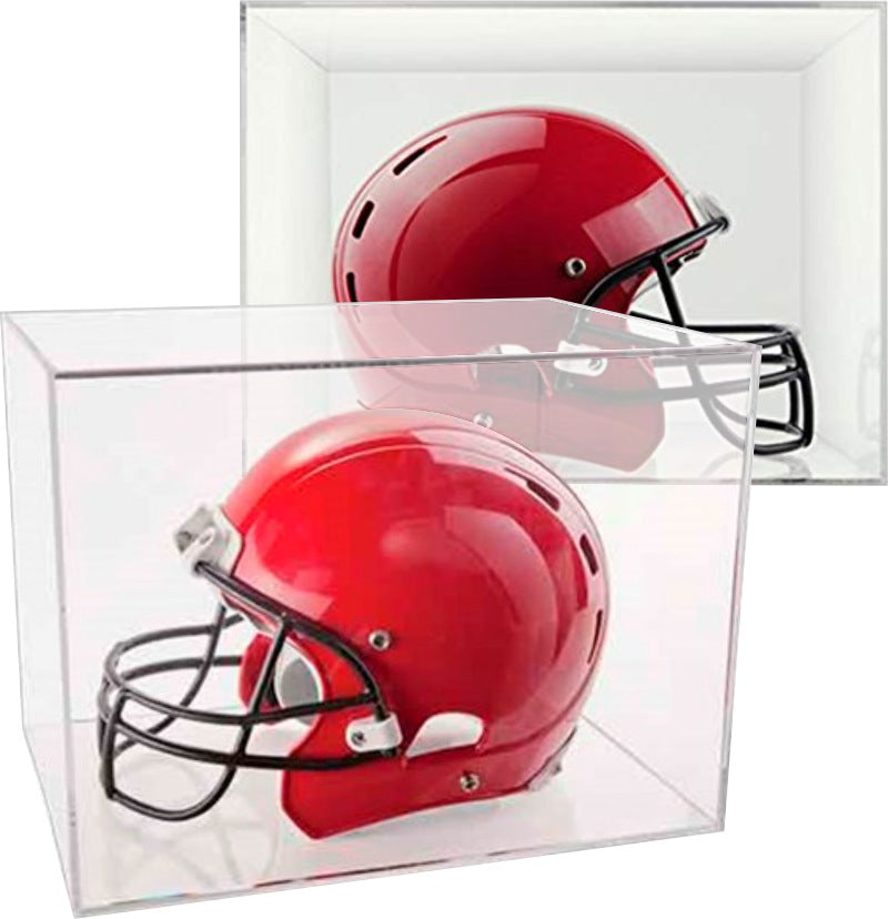 BallQube Clear Display Case for Full-Size Football Helmet