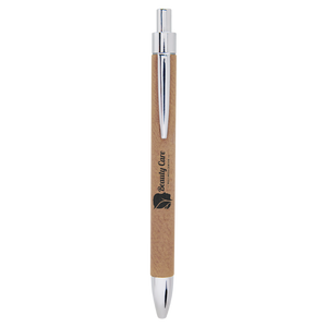 Customizable Leatherette wrapped Pen | 11 COLORS