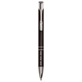 Customizable Ballpoint Pens with Silver Accents | 5 COLORS