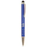 Customizable Ballpoint Pens with Device Stylus and Silver Accents | 6 COLORS