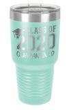 Teal - Class of 2020 Quarantined - 30 oz. Class of 2020 Personalized Senior Tumblers - Quarantined Seniors, Graduation Gifts, Rona Gifts for Grads, Insulated Tumblers, Senior Skip Day Champions
