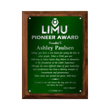 LA Trophies - Large Size Plaques with Solid Color Plate and SILVER Engraving - 9x12, 10.5x13 | 5 PLATE COLORS