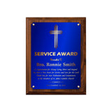 LA Trophies - Religious Christian Award Plaque with GOLD Engraving - 6x8, 7x9, 8x10, 9x12 | 5 PLATE COLORS