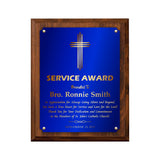 LA Trophies - Religious Christian Award Plaque with GOLD Engraving - 6x8, 7x9, 8x10, 9x12 | 5 PLATE COLORS