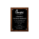 LA Trophies - Medium Size Plaques with Solid Color Plate and SILVER Engraving - 6x8, 7x9, 8x10 | 5 PLATE COLORS