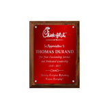 LA Trophies - Medium Size Plaques with Solid Color Plate and SILVER Engraving - 6x8, 7x9, 8x10 | 5 PLATE COLORS