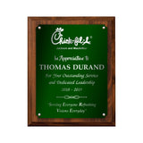 LA Trophies - Medium Size Plaques with Solid Color Plate and SILVER Engraving - 6x8, 7x9, 8x10 | 5 PLATE COLORS