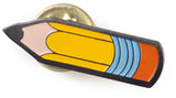 Die Struck Enamel Filled Pencil Lapel Pins - 25 PIECE PACK