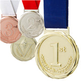 3-1/4" Olympic Style Medals on 1-1/2" Wide Neck Ribbons | 1st 2nd 3rd