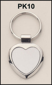 Airflyte Polished Silver keyring with matte silver engravable aluminum insert | 4 SIZES