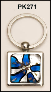 Airflyte Art Glass decorated key rings | 3 COLORS