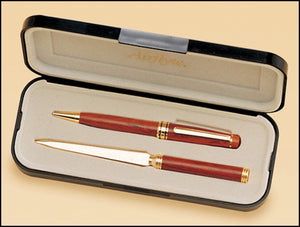 Airflyte Rosewood-finish Pen and Letter Opener set