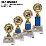 2" Emblem Holder Award Trophies | 4 SIZES | 5 COLORS