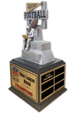 Fantasy Football League Resin Box Base Trophy with Perpetual Options