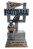 Fantasy Football League Resin Box Base Trophy with Perpetual Options