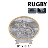 Legend Series Silver and Gold Oval Sport Resin Plates  | 2 SIZES