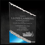 LA Trophies - Sculpted Mountain Acrylic Award with Color Accent Pieces | 3 COLORS | 3 SIZES