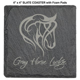 Slate Stone Large Table Top Decor and 4" Coasters | 4 SIZES
