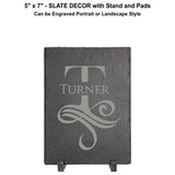 Slate Stone Rectangle Standing Table Top Decor | 3 SIZES