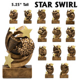 Star Swirl Series Sport Activity Resin Awards | 14 STYLES