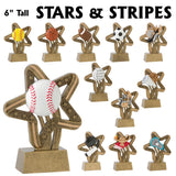 Stars and Stripes Series Sport Activity Resin Awards | 12 STYLES