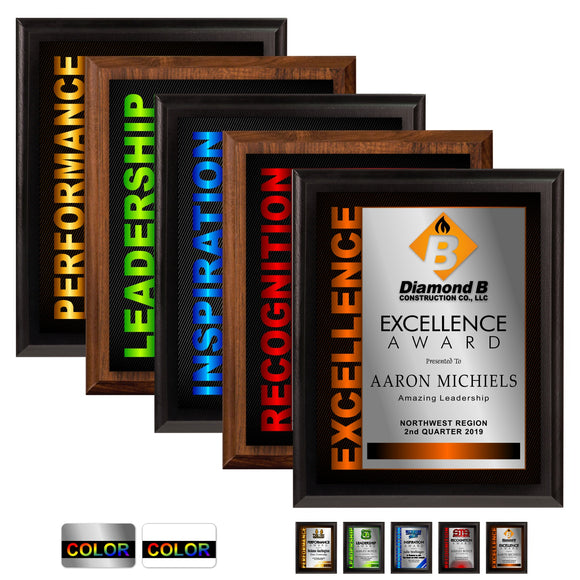 LA Trophies - Full Color Sublimated Service Plaque - 8x10 | 5 DESIGNS