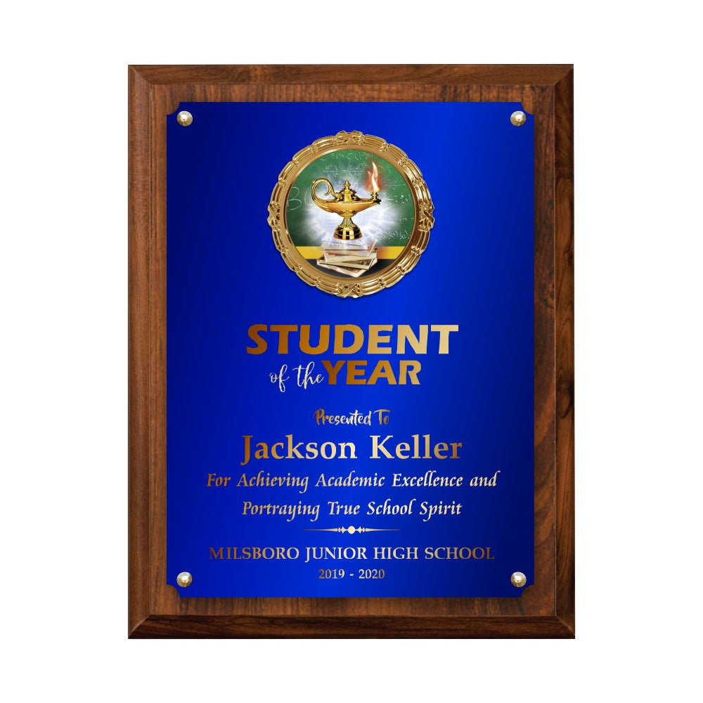 academic achievement award plaque