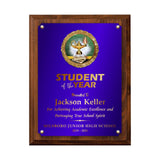 LA Trophies - Teacher and Student of the Year Award Plaques - 7x9, 8x10 | 5 PLATE COLORS