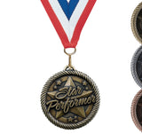 2" VM Series Award Medals on 7/8" Neck Ribbons | 68 STYLES