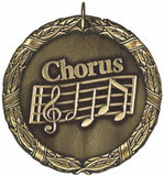 2" XR Series choir chorus Award Medals on 7/8" Neck Ribbons