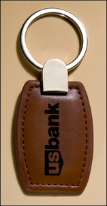 Airflyte Leather keyring with silver hardware