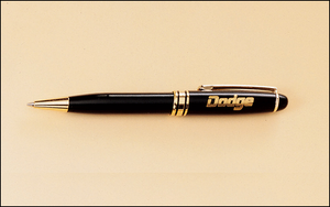 Airflyte Euro Style PENCIL Black and Gold Brass
