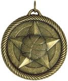 2" VM Series Basketball Award Medals on 7/8" Neck Ribbons